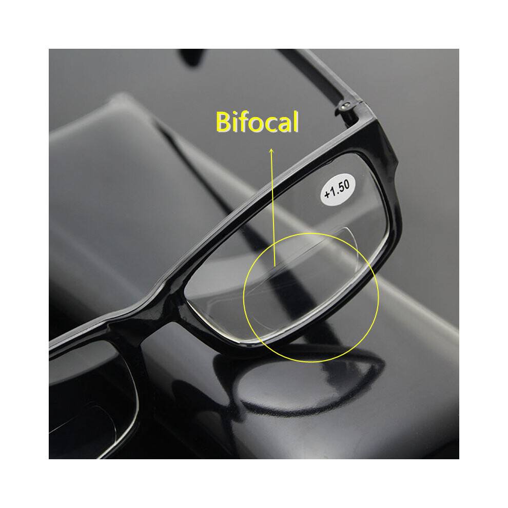 Bifocal Reading Glasses Men Women Plastic Presbyopic Glasses Lightweight Mini Progressive Multifocal-image-OPC-PBR95JR-NEW
