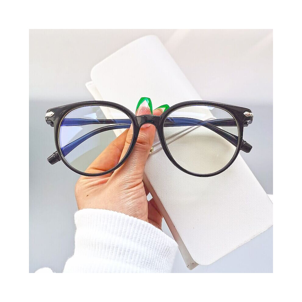 Multicoloured Transparent Computer Glasses Frame Women Men Round Eyewear Blocking Glasses Optical Spectacle Eyeglass