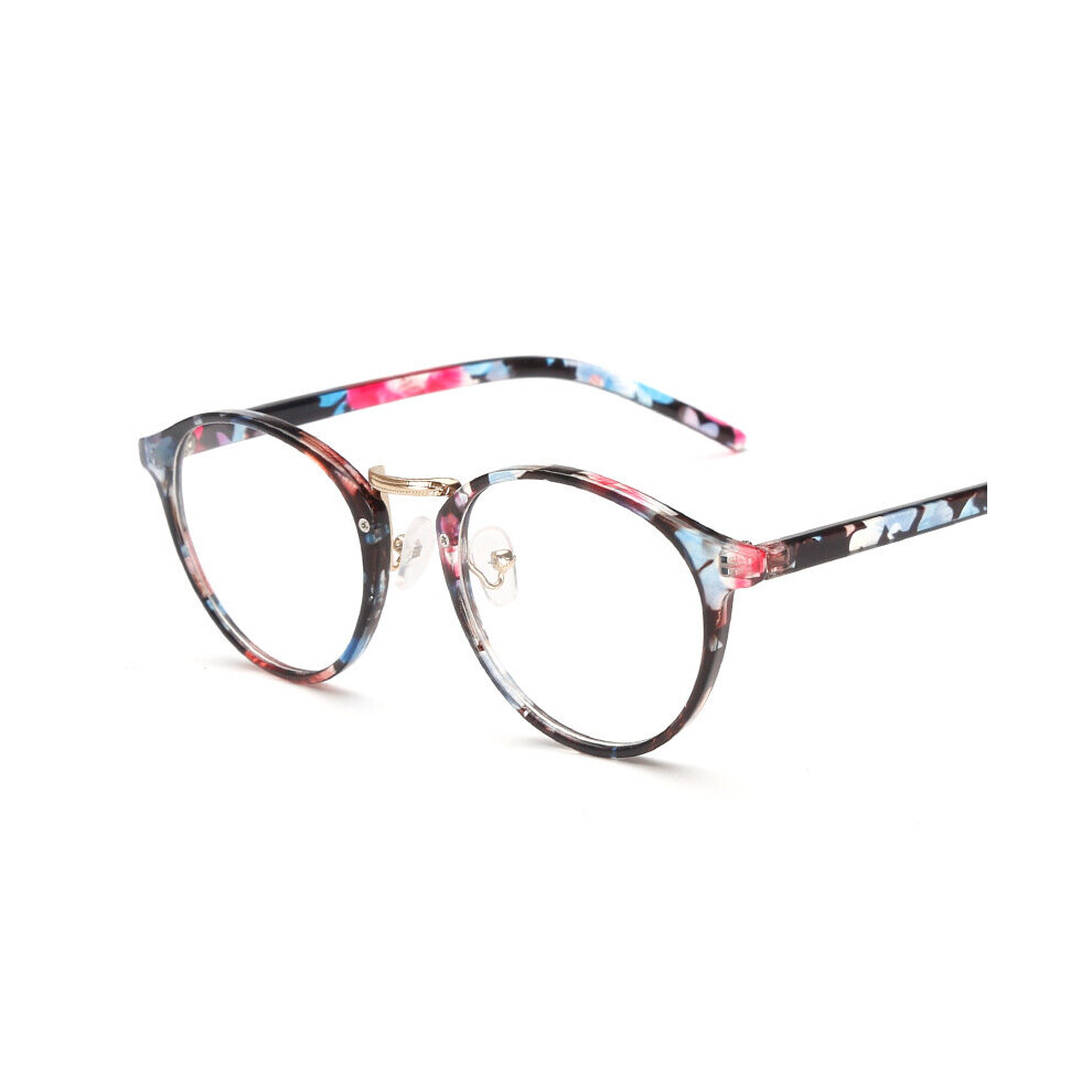 Multicoloured Plain Glasses Frame Computer Glasses Spectacles Round Transparent Optical Glasses Women Men Eyeglasses Frame For Female Male
