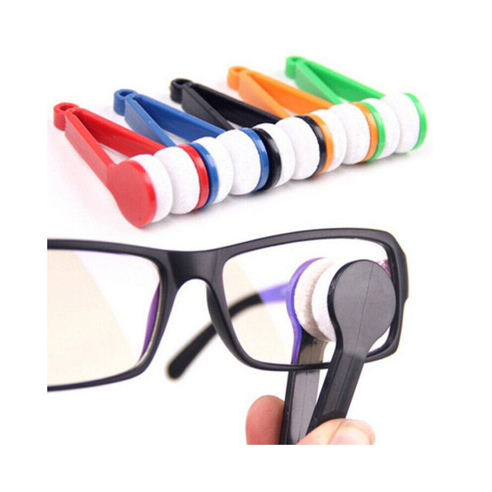 Multicoloured Random Glasses Eyeglass Cleaner Brush Microfiber Spectacles Cleaner Brush Cleaning Tool Multi-Function Portable