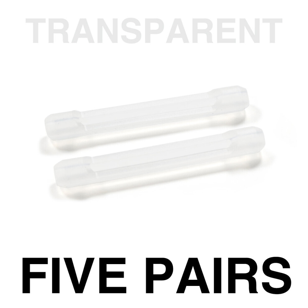 White Eyeglasses Spectacle Temples Silicone Anti-Slip Protectors Soft Rubber Eyewear Glasses End Holder Tips Retainers