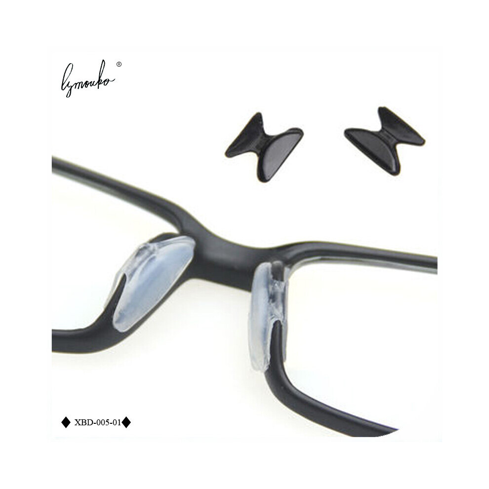 Lymouko 2Pairs/Lot Bowknot Style Silicone Soft Nose Pads for Sport Glasses Anti Slip Temple Comfortable for Sunglasses