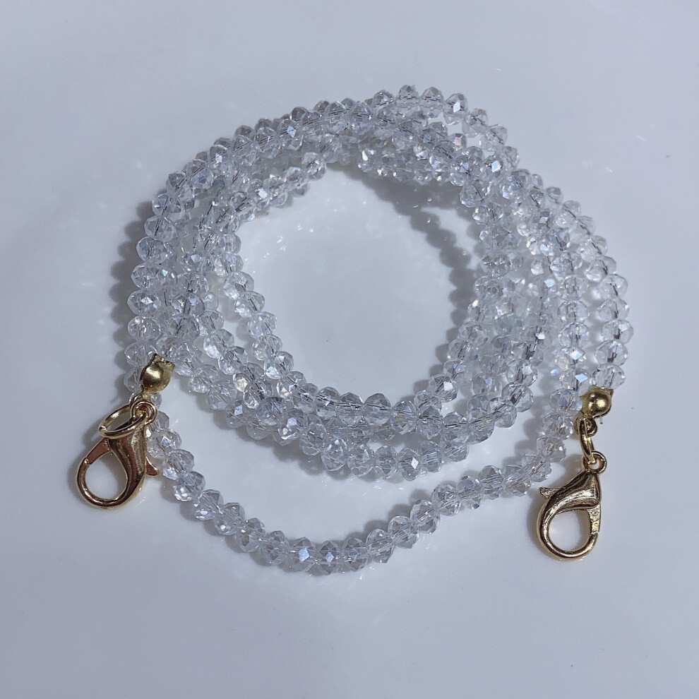 Crystal Beaded Chain Face Mask Lanyards Eyeglasses Strap Cord Anti-lost Reading Glasses Chain Women Men Neck Accessories