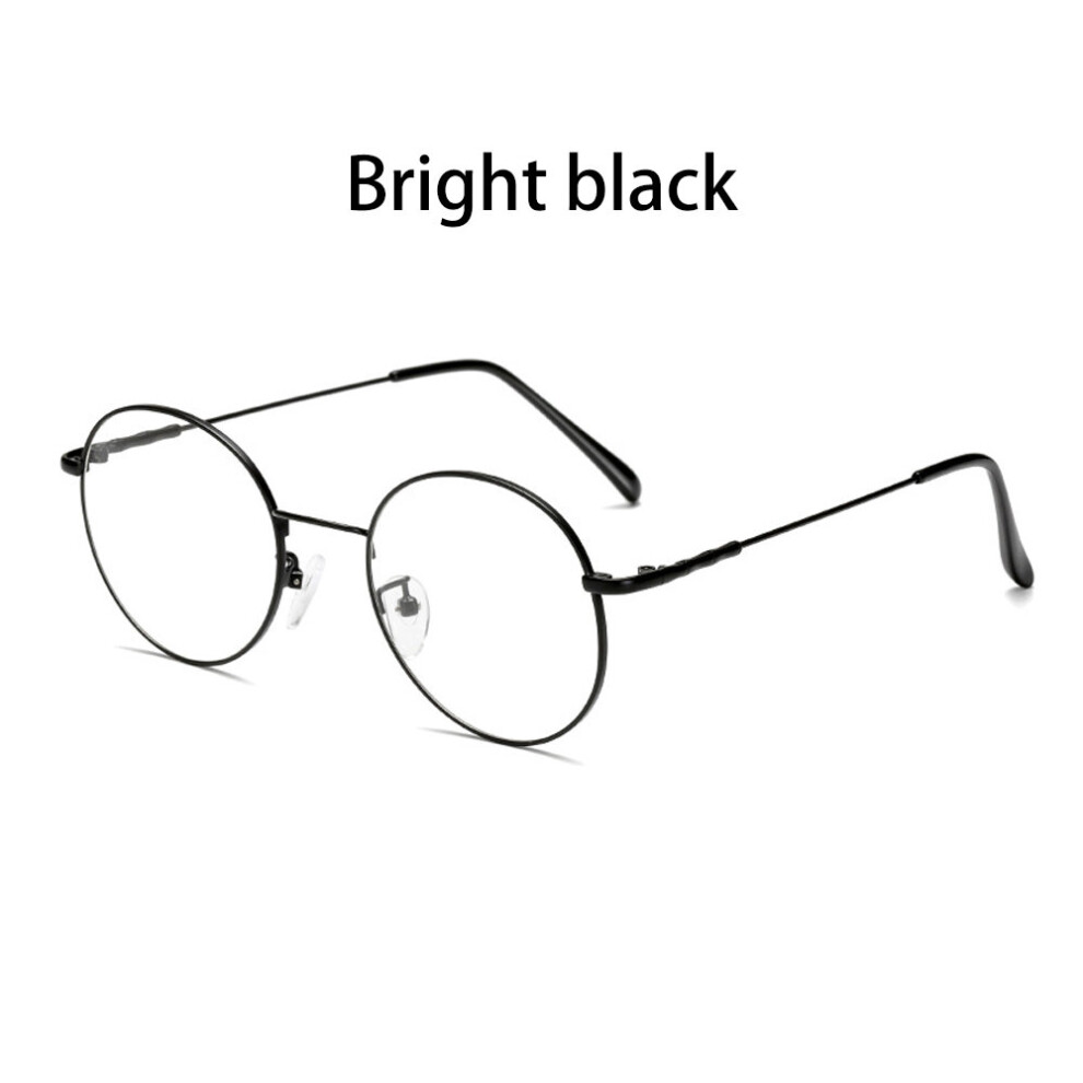Unisex Anti Light Glasses Ultralight Retro Optical Computer Eyeglasses Round Metal Goggles Eyewear Accessories