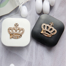 Lenses Case Crown Travel Lens Box Set With Mirror Eye Lenses Holder Container For Cosmetic Lens