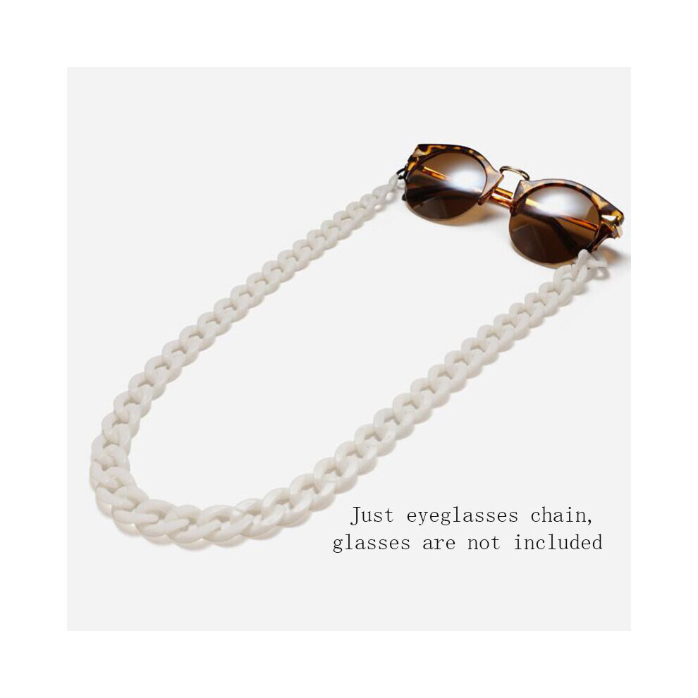 Acrylic Sunglasses Chain Women Men Exaggerated Reading Glasses Lanyard Hanging Neck Chain Eyeglasses Neck Strap Cord