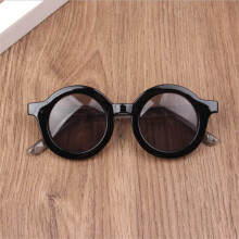 Children'S Sunglasses Infant'S Retro Solid Ultraviolet-Proof Round Convenience Glasses Eyeglass For Kids