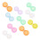 10Pcs lens L+R cases Storage Holder Soaking Container Travel Accessaries 1