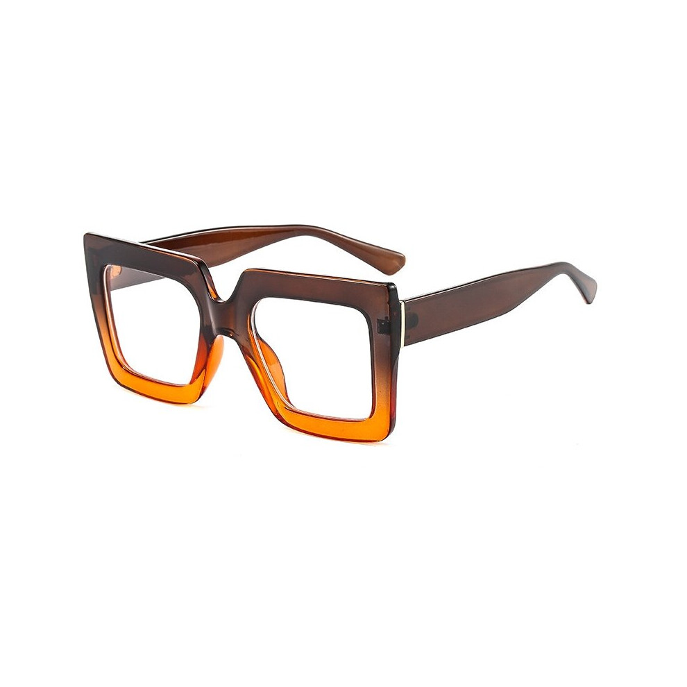 Square Transparent Glasses Frame Vintage Clear Glasses Trending Styles Oversized Computer Eyeglasses-image-OPC-PBR96H5-NEW