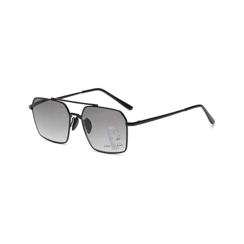 Multicoloured Vintage Polygon Reading Glasses Automatic Multifocal Progressive Reading Sunglasses Anti Light Prescription Eyewear