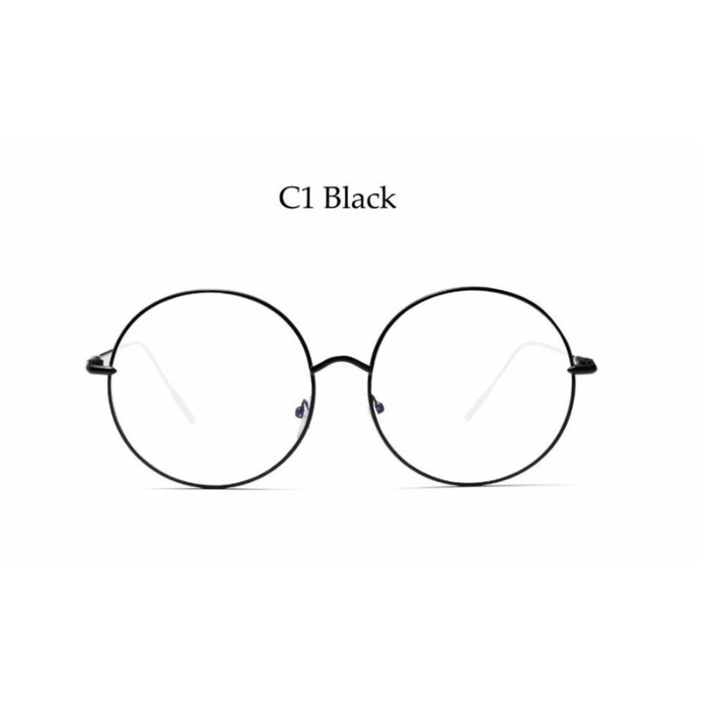 Oversized Round Glasses Women Men Metal Large Big Circle Glasses Optical Frame Round Eyeglasses Frame Spectacles Eyewear