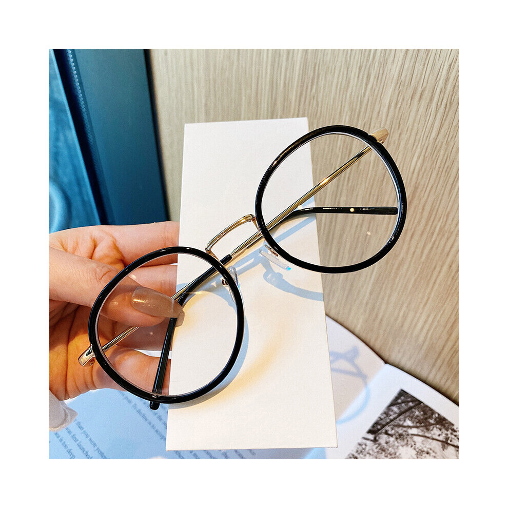 Multicoloured Big Round Glasses Frame Men Women Metal Glasses Frames Vintage Optical Eyeglasses Spectacles