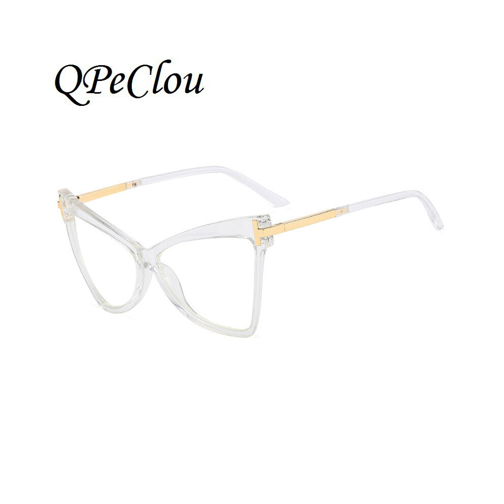 Sexy Cat Eye Optical Anti-blue Glasses Frame Women Vintage T Computer Eyeglasses Female Spectacles