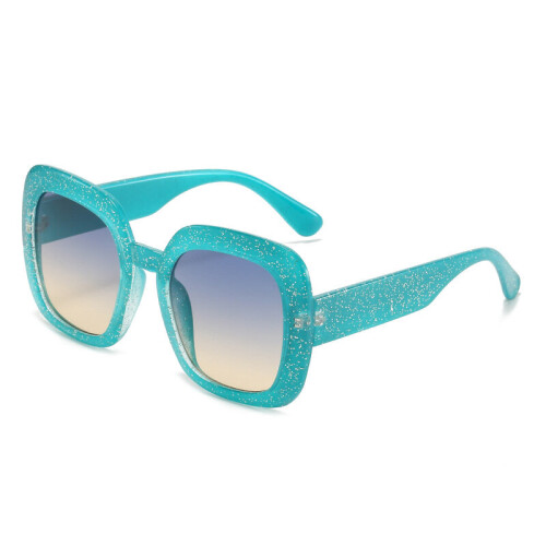 Oversized Square Sunglasses Women Retro Candy Gradient Eyewear Men Shades Uv400 Glitter Sun 7979