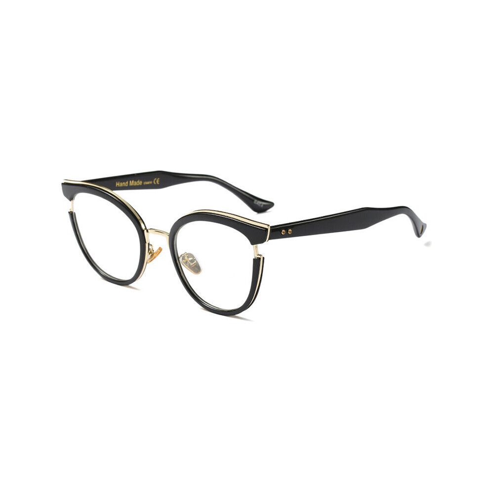 Multicoloured Woman Semi-Transparent Acetate Optical Eyeglasses Frame Spectacles For Women Prescription Eyewear Glasses Frame