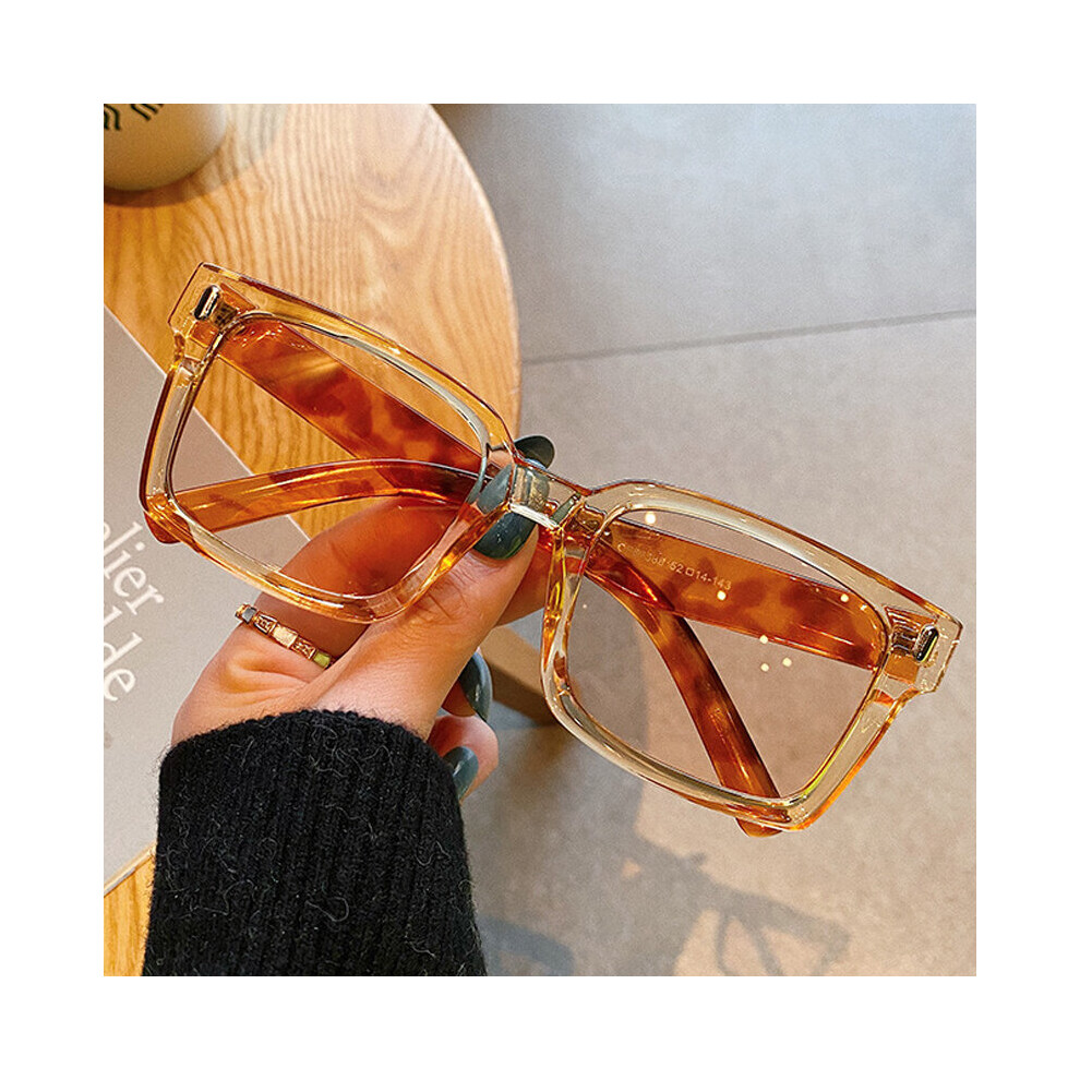 Vintage Small Square Orange Sunglasses For Women Rivet Gradient Sun Glasses  Men Brown Hip Hop Eyewear on OnBuy