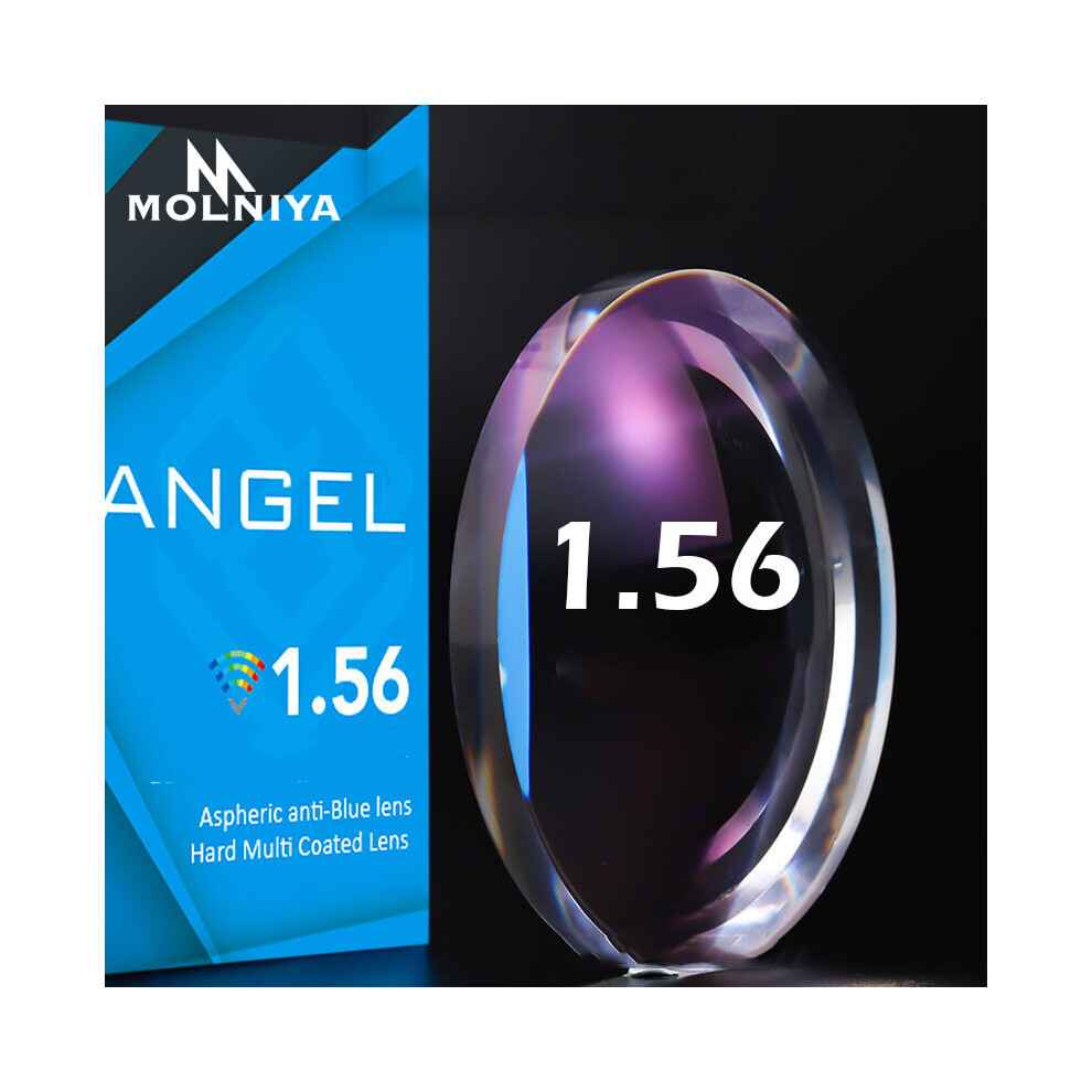 Multicoloured 1.56 1Pcs Anti Light Blocking Prescription Cr-39 Resin Aspheric Glasses Lenses Myopia Hyperopia Presbyopia Lens