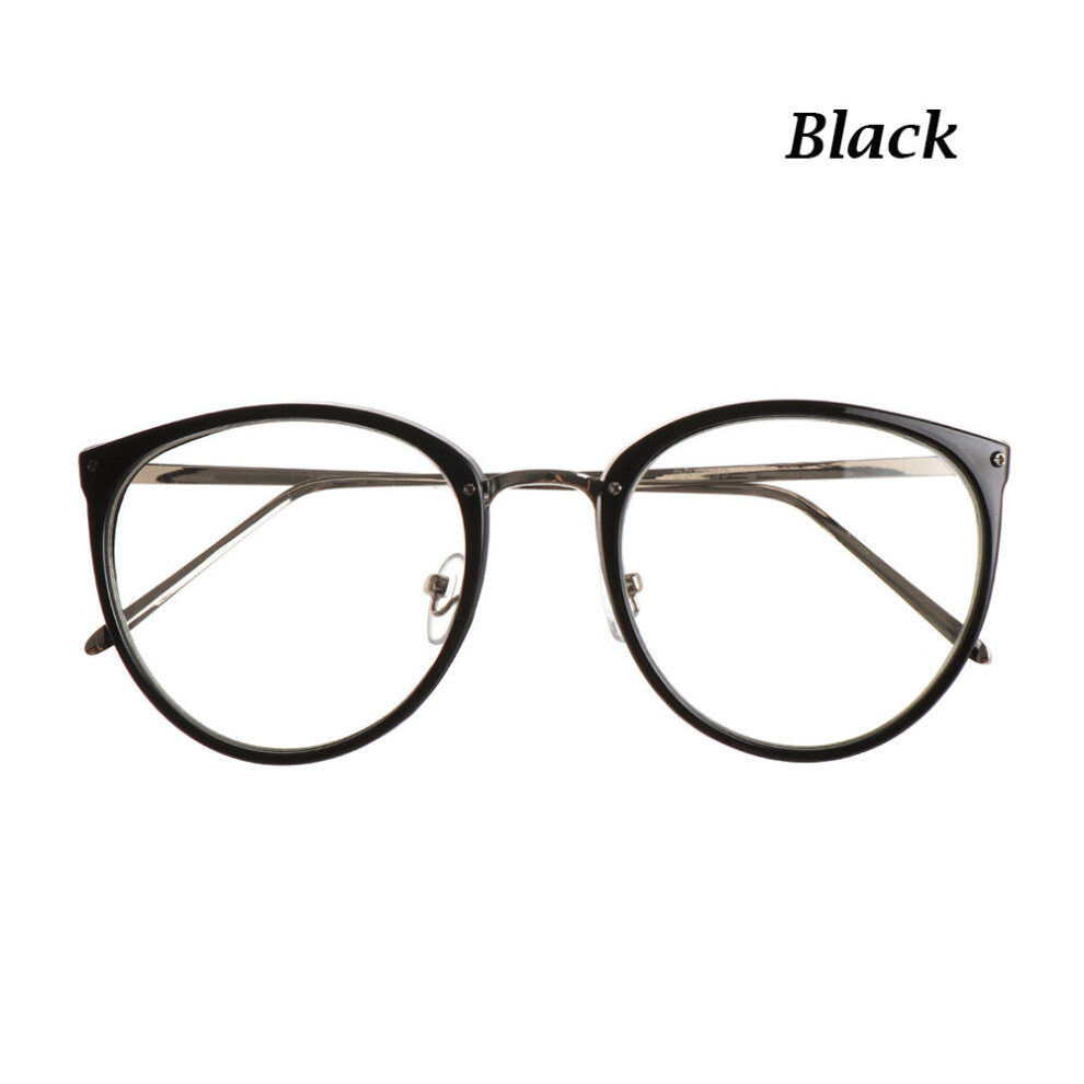 Multicoloured Classic Retro Optical Transparent Lens Glasses Women Myopia Eyeglasses Frames Metal Spectacles Clear Lenses Women's Glasses