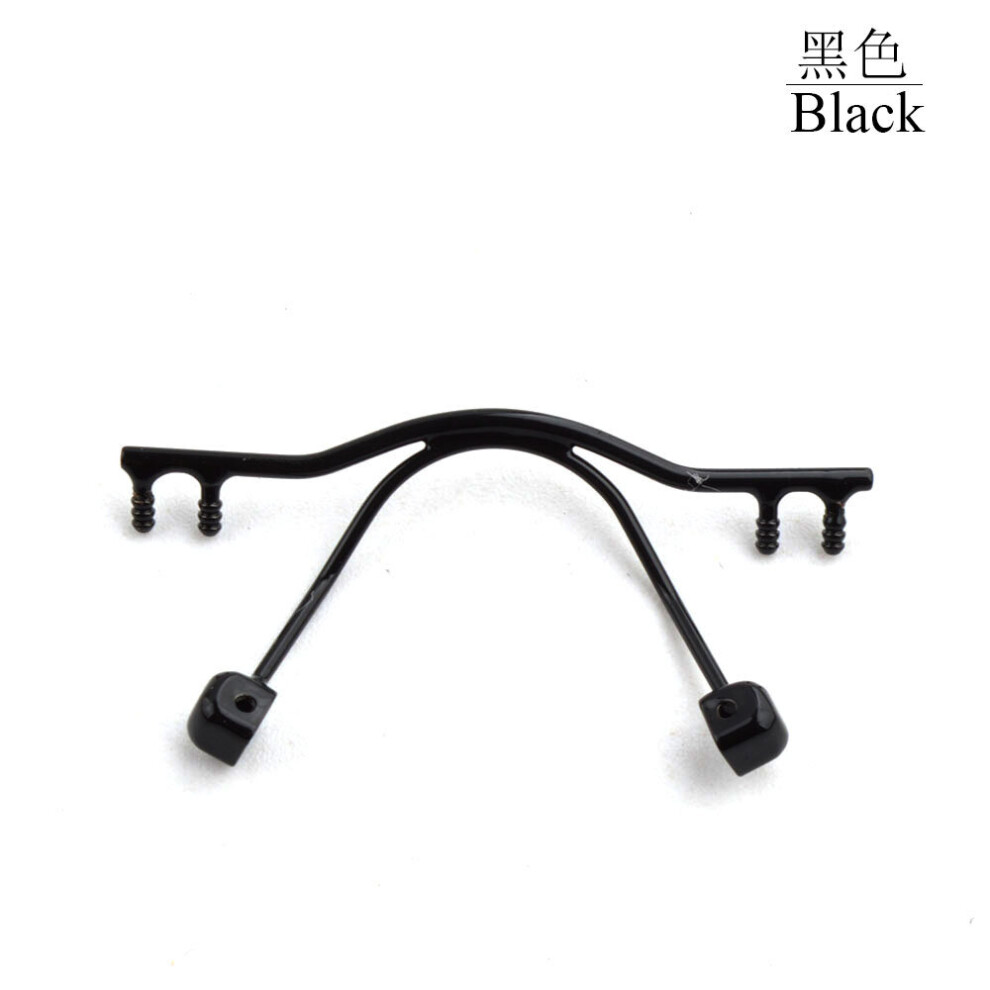 Black Retail Eyewear Bridge Replacement For Rimless Frame,Stainless Steel Eyewear Nose Bridges 5Colours