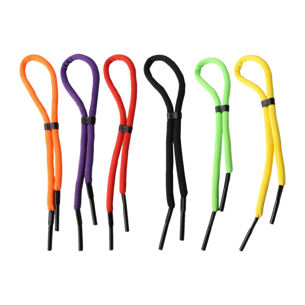 6pcs Floating Foam Chain Eyeglasses Straps Sunglasses Chain Sports Anti-slip String Glasses Ropes Band Cord Holder Strap Rope