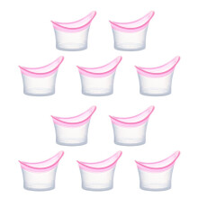 10Pcs Eye Cups Eye Wash Cup Reusable Non Sterile Eye Bath Tool 10ml Measuring Cup w/ Portable & Skin-Friendly Silicone
