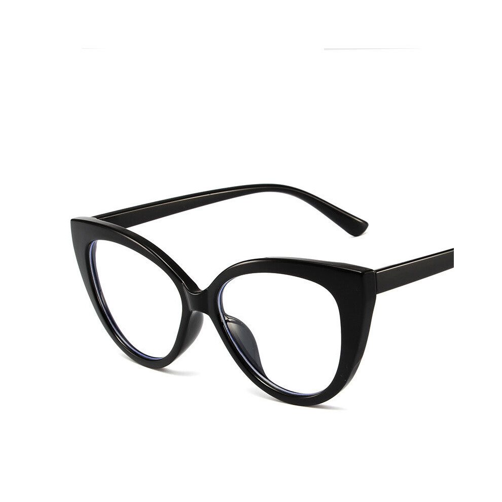 TR90 Clear Cat Eye Glasses Frame Women Vintage Optical Clear Lens Spectacle Retro Alloy Transparent Lens Eyeglass Frames