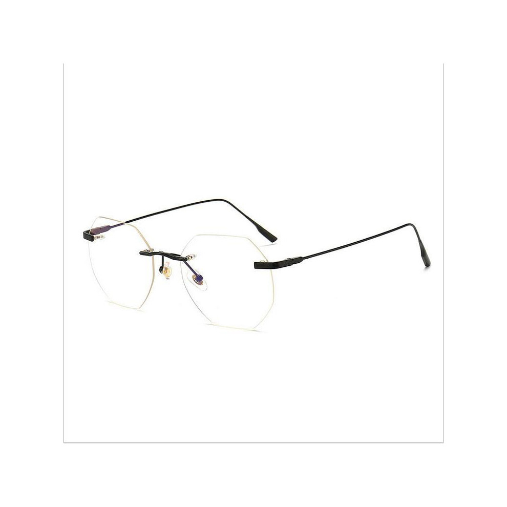 Multicoloured Women Rimless Alloy Glasses Frame, Women Ultralight Cat Eye Eyeglasses Frames, Prescription Presbyopia Myopia Optical Glass F215