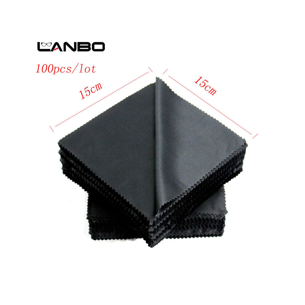 Multicoloured 100Psc/Lot 15X15cm Lens Clothes Eyewear Accessories Cleaning Cloth Microfiber Sunglasses Eyeglasses Camera Glasses Duster Wipes