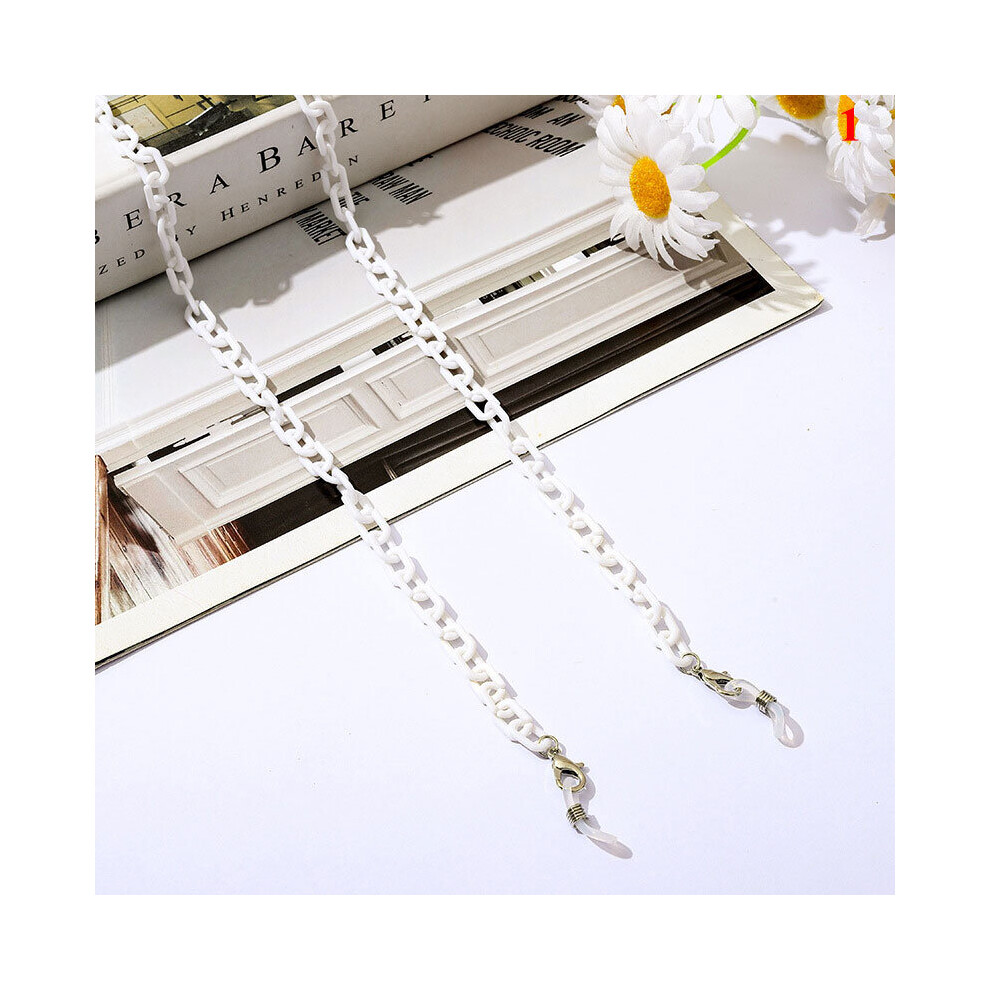 Women Glasses Chain Acrylic Sunglasses Chain Glasses Cord Holder Hangs Masks Chains on Glass Eyeglasses Lanyard Accessories