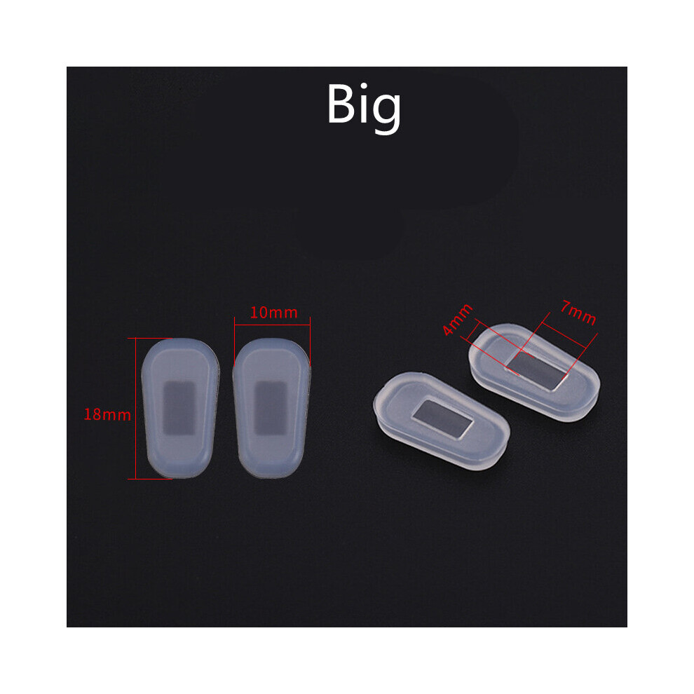 White 5 Pairs/Lot Inserted Square Silicone Airbag Soft Nose Pads On Glasses Slot Glasses Accessories For Adults Kids Universal