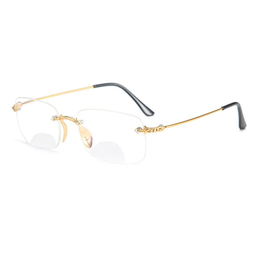 1PC Unisex Bifocal Reading Glasses Anti Light Presbyopia Eyeglasses Far Sight Spectacles Hyperopia Eyewear 0~+4.0