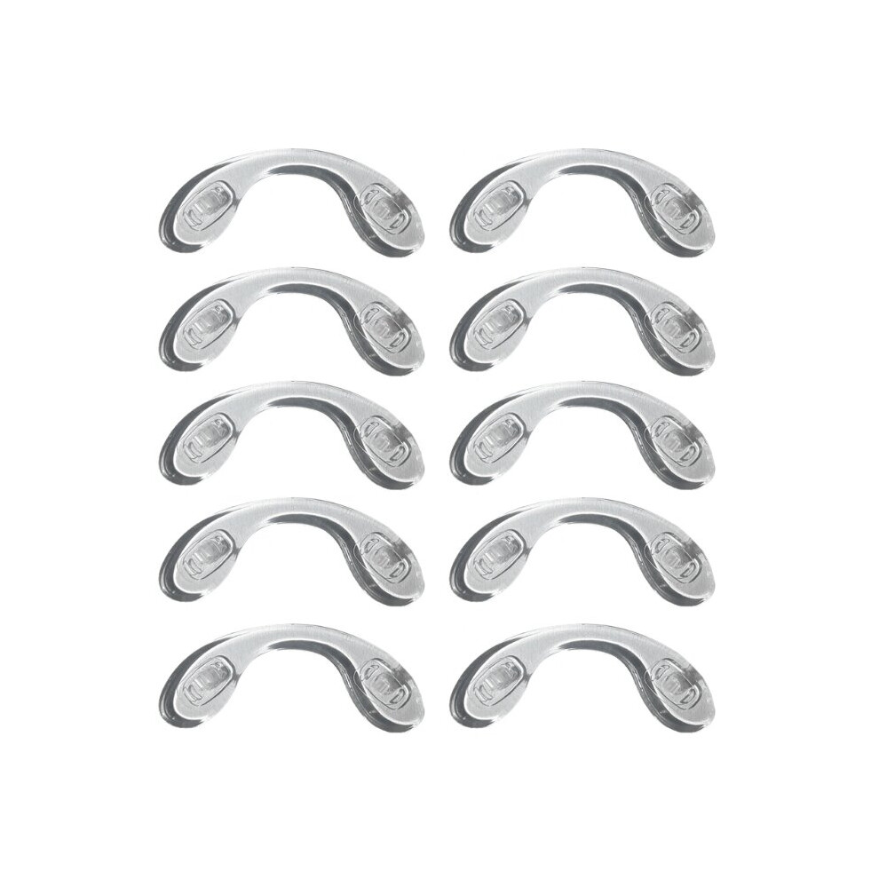 Eyeglass Nose Pads Soft Non-slip 10 Soft Silicone Nose Pads U Shaped Strap Bridge Nose Pads Screw-in Eyeglasses Nose Pad .