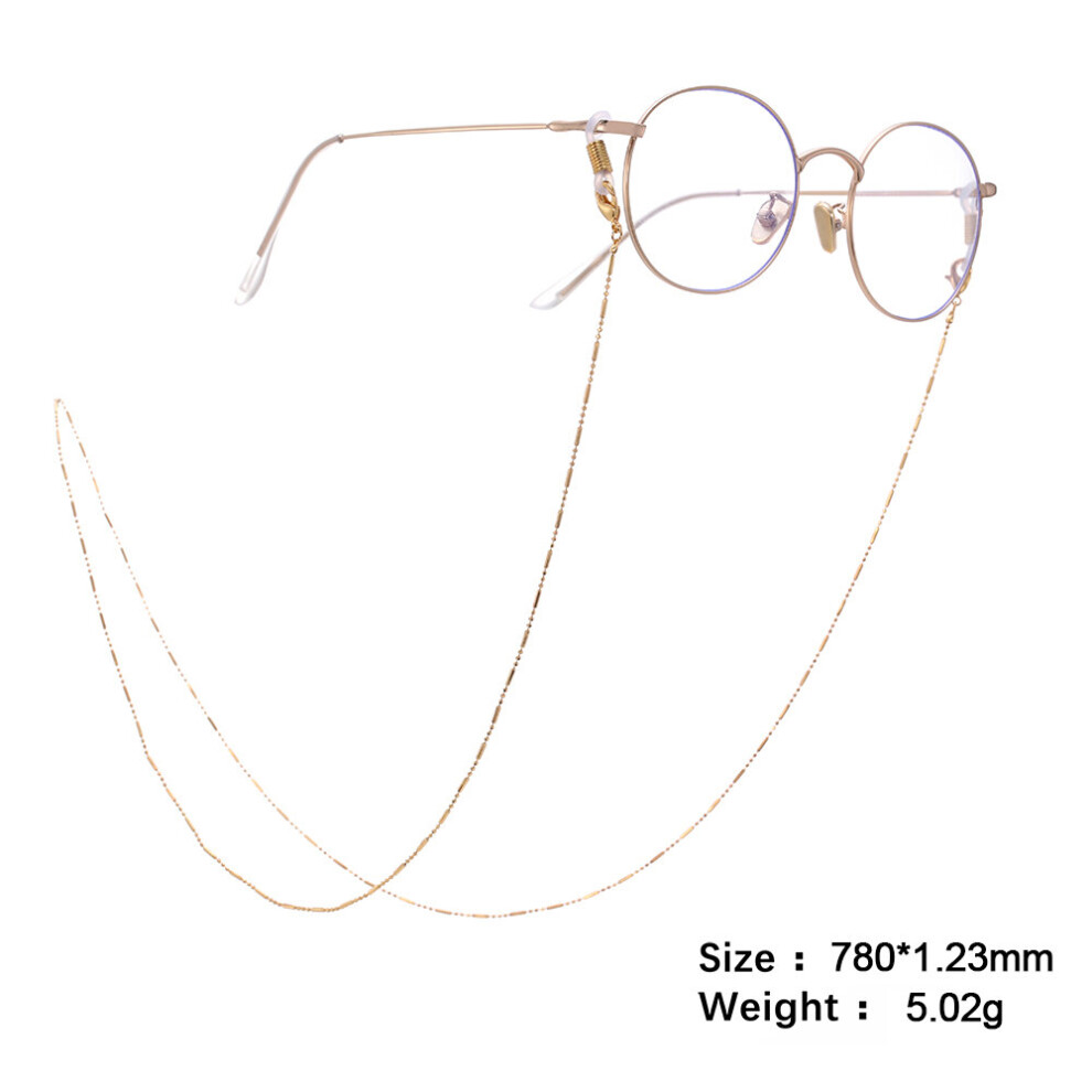 SKYRIM 3 Colors Beaded Sunglasses Chain Golden Silvery Lanyard Anti-slip Reading Eyeglasses Chains Women Neck Strap Rope