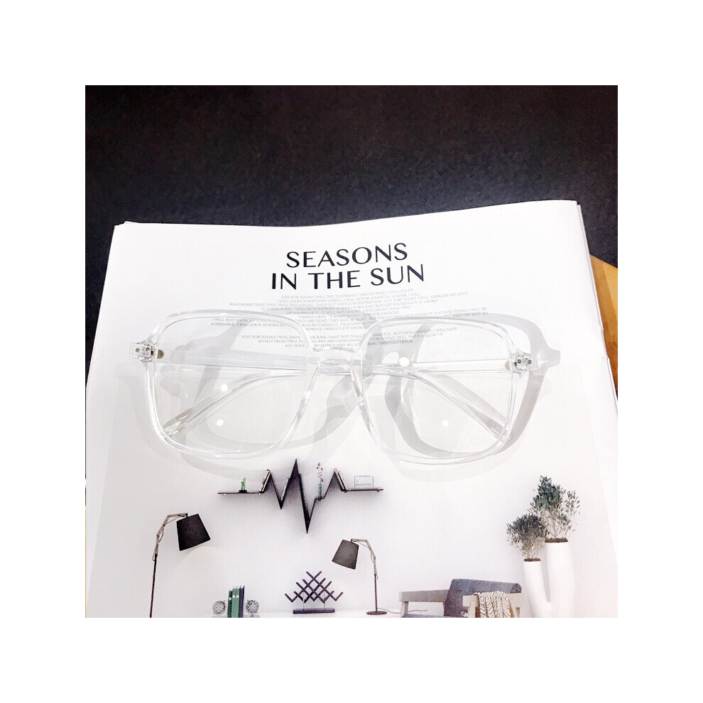 Multicoloured Oversized Galsses Frame Women Men Clear Optical Eyeglasses Vintage Spectacles Frames