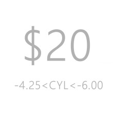 Prescription Lenses, Astigmatism CYL 4.25 To 6.00 Extra Cost Use Only, This can't be order alone.