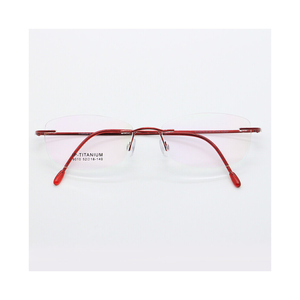 B Titanium Glasses Frame Women Rimless Prescription Square Eyeglasses Frames Myopia Optical Eyewear Light-image-OPC-PBR98C6-NEW