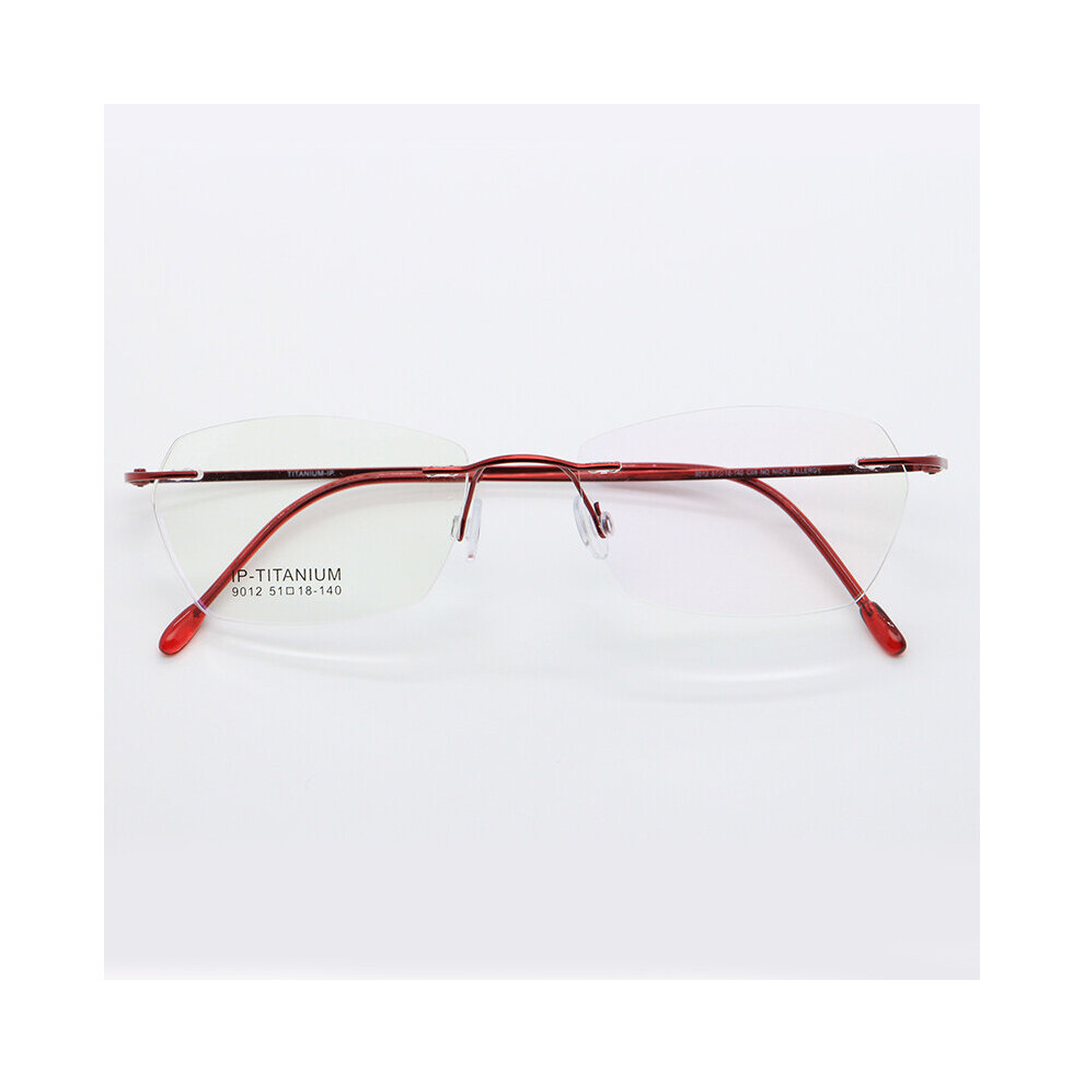 Multicoloured Women Pure Titanium Rimless Ladies Frames Ultralight Frameless Optical Frame Eyewear High 9012
