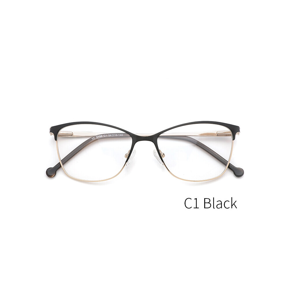 Metal Women Glasses Frames Optical Prescription Glasses Frame Clear lens Eyewear Pink Eyeglasses Frame