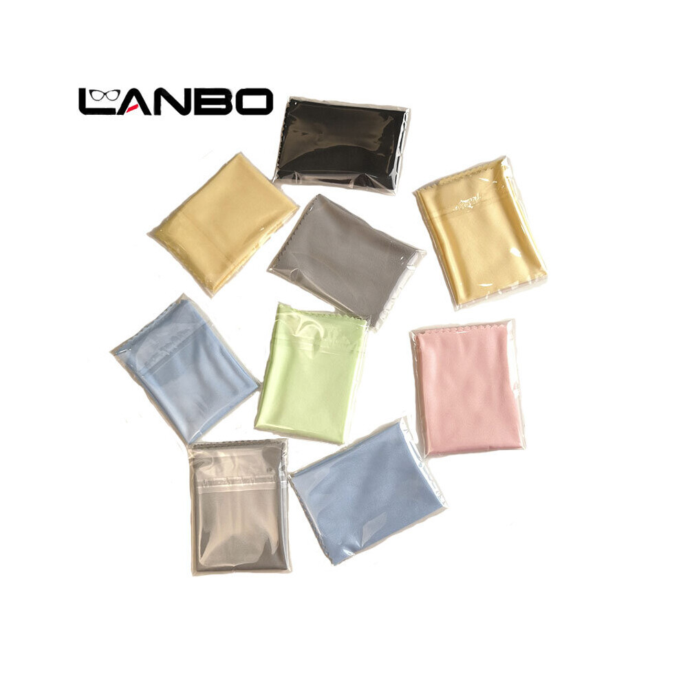 Multicoloured Lanbo Individually Packaged 15X15cm Lens Clothes Clean Cloth Microfiber Sunglasses Eyeglasses Camera Glasses Duster Wipes