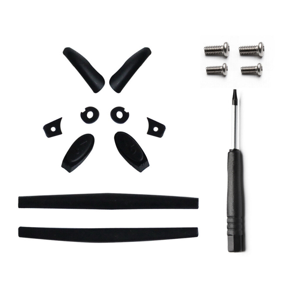 Multicoloured Rubber Kit Replacement Earsocks & Nose Pads & Screwdriver-T6 & Screw-T6-4Pcs For-Oakley Juliet Sunglasses Frame