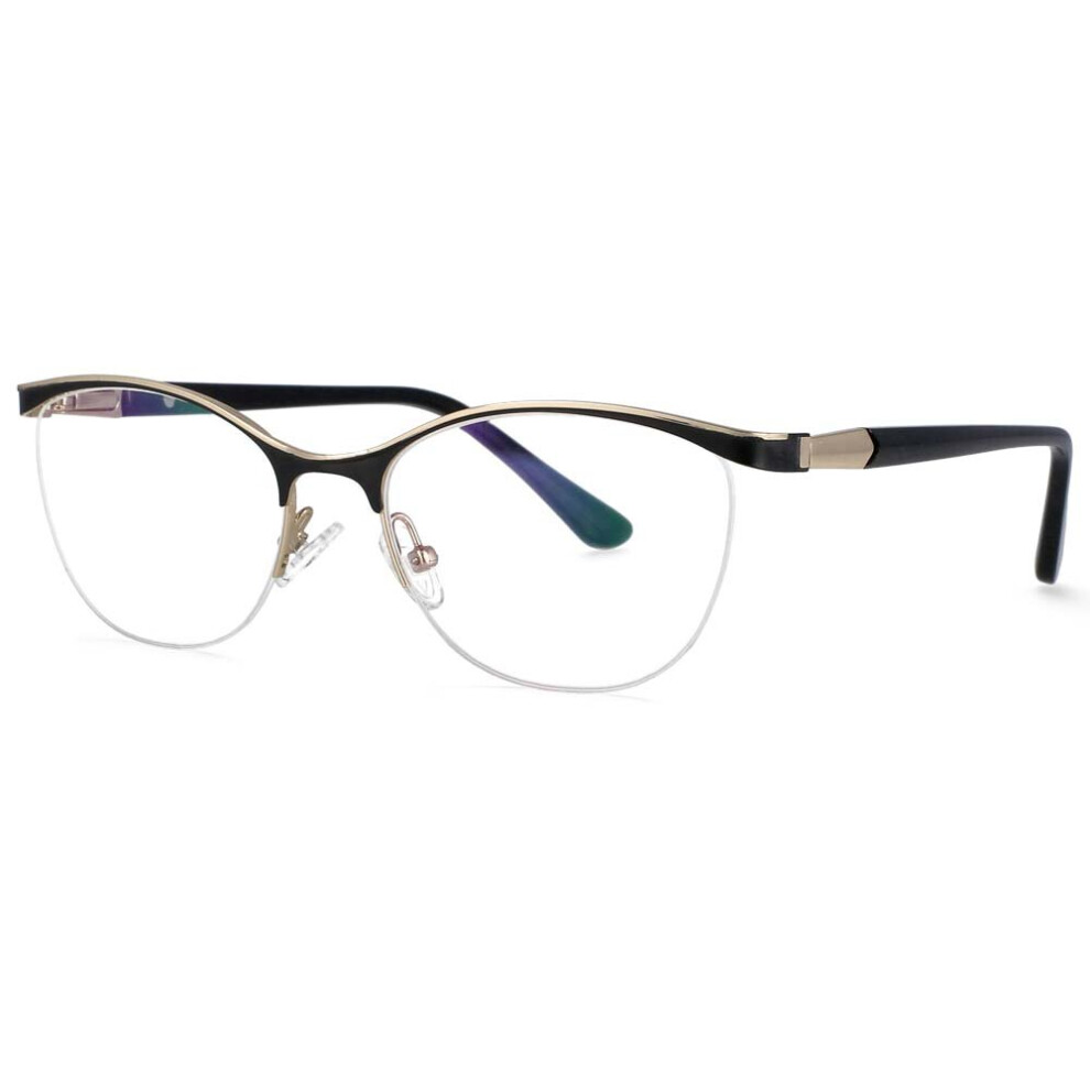 53988 Retro Cat Eye Metal Optical Prescription Glasses Frames Women Computer Eyeglasses