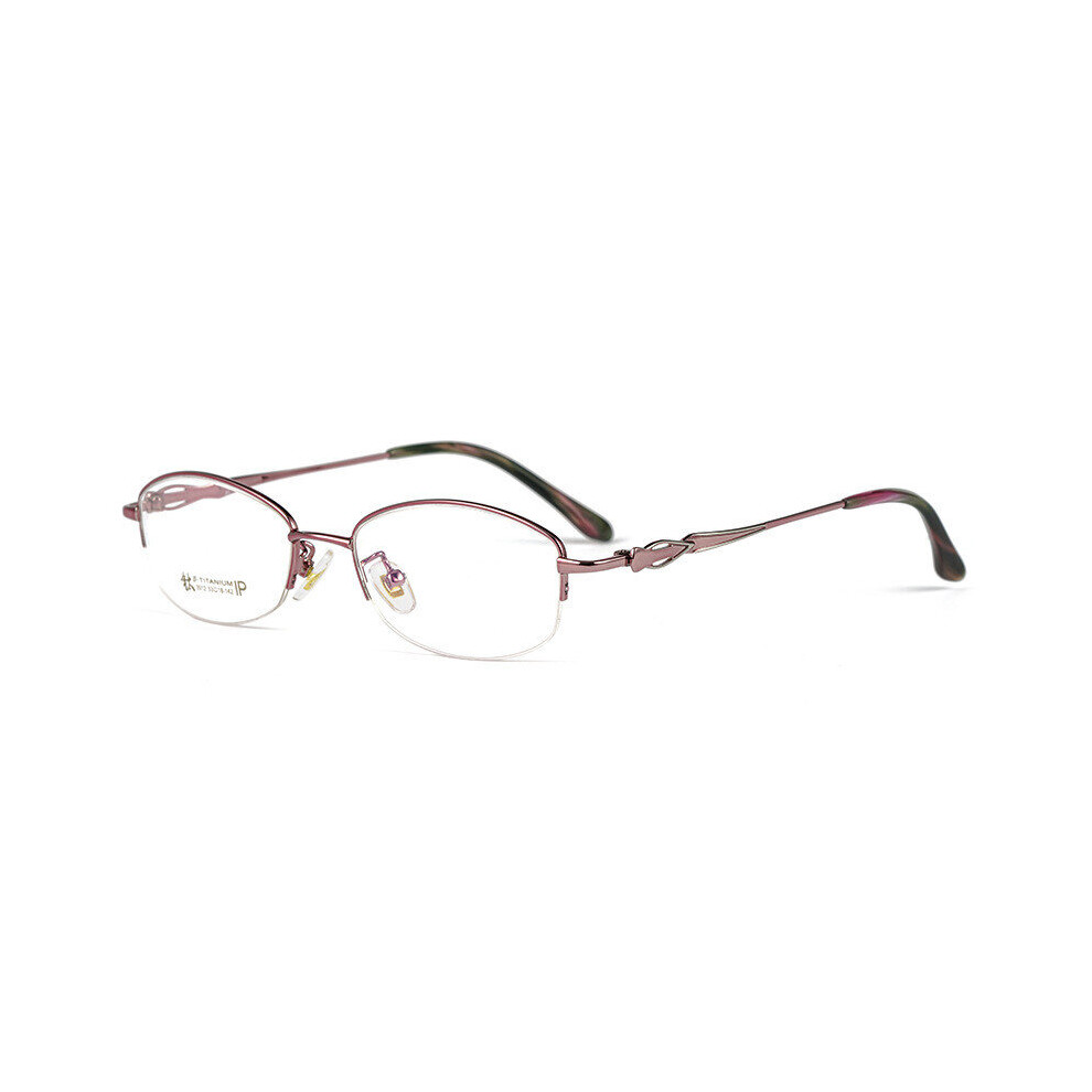 Ladies Half Frame Alloy Optical Prescription Eyeglasses Frame Ultralight High Durable Myopia Hyperopia 3512X