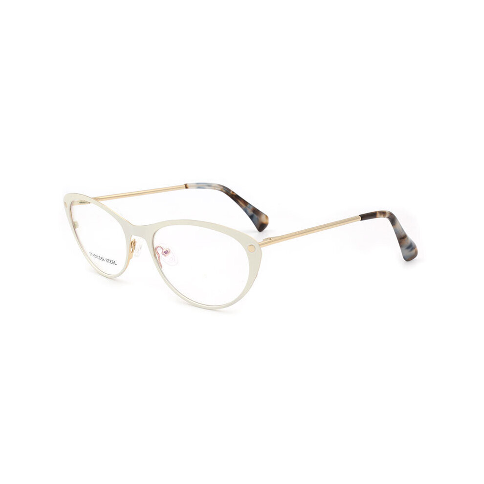 Women Cat Eye Stainless Steel High Woman Eyeglasses Optical Female Eyewear Prescription Glasses Frame Spectacles
