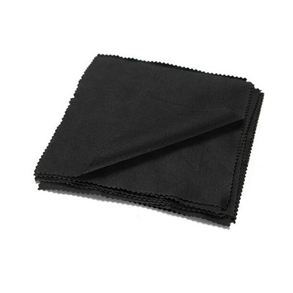 Black 100Psc/Lot 17X14cm Lens Clothes Eyewear Accessories Cleaning Cloth Microfiber Sunglasses Eyeglasses Camera Glasses Duster Wipes