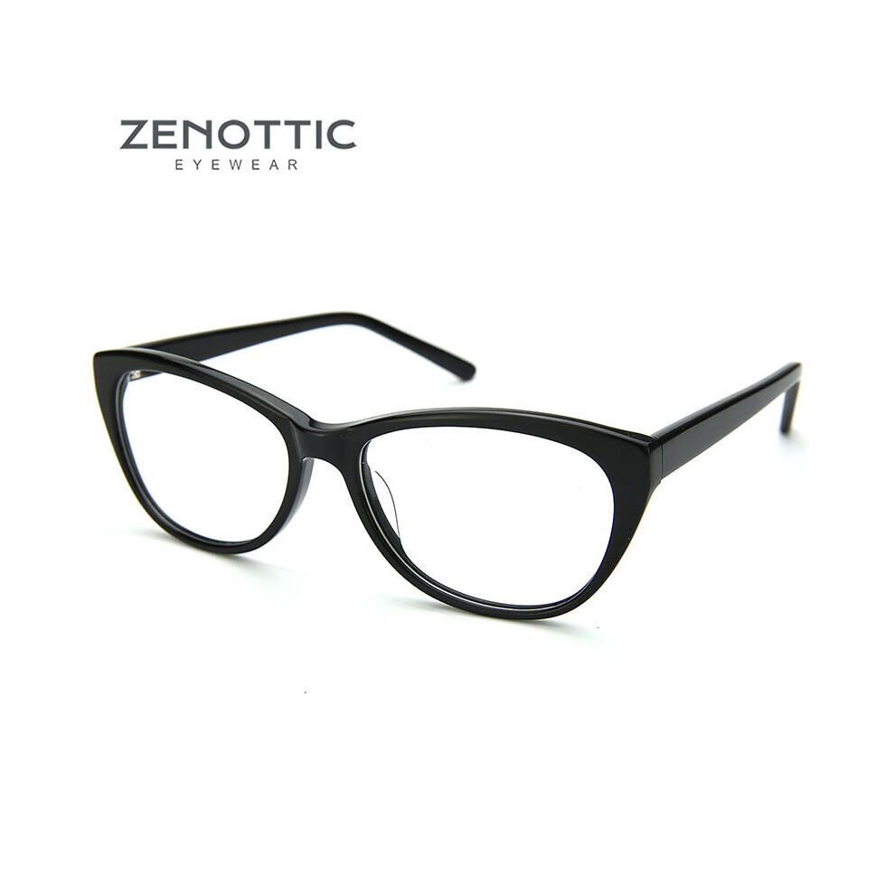 Vintage Cat Eye Glasses Frame Women Acetate Transparent Optical Myopia Spectacles Eyewear Frames