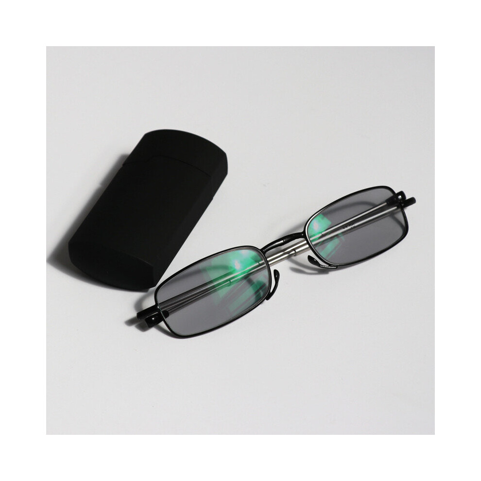 Mini Transition Sun Photochromic Read Glasses Foldable Read Glasses Folding Reading Glasses Women Men With Case