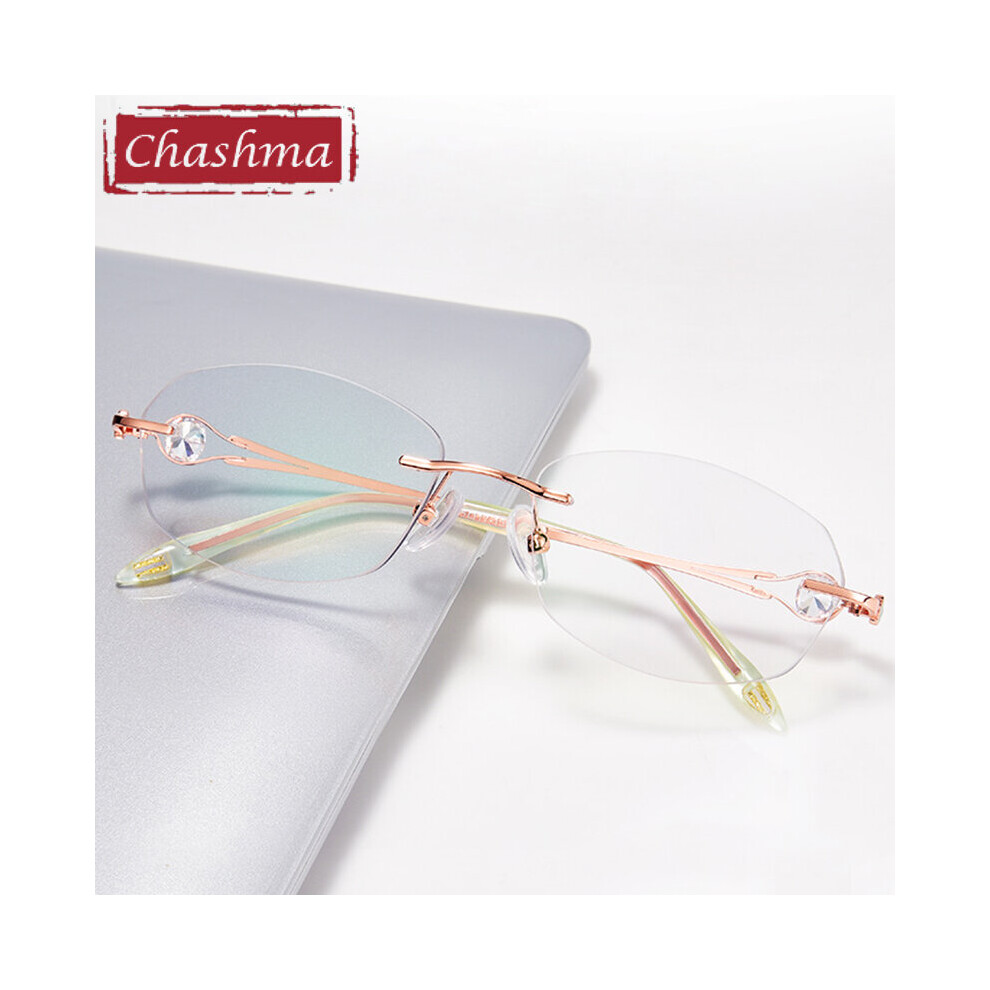 Rimless glasses female deals
