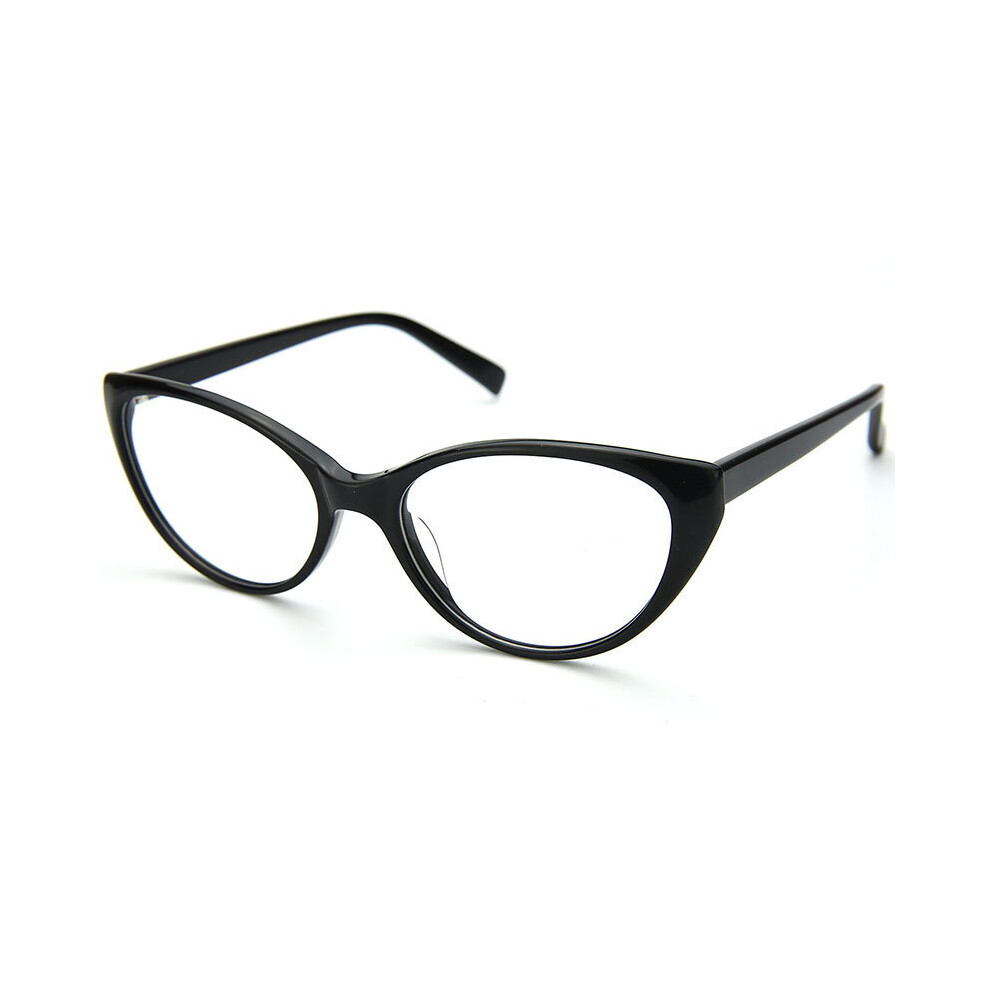 Retro Acetate Small Cat Eye Glasses Frame For Women Full Rim Myopia Optical Prescription Eyeglasses Clear Resin Lens