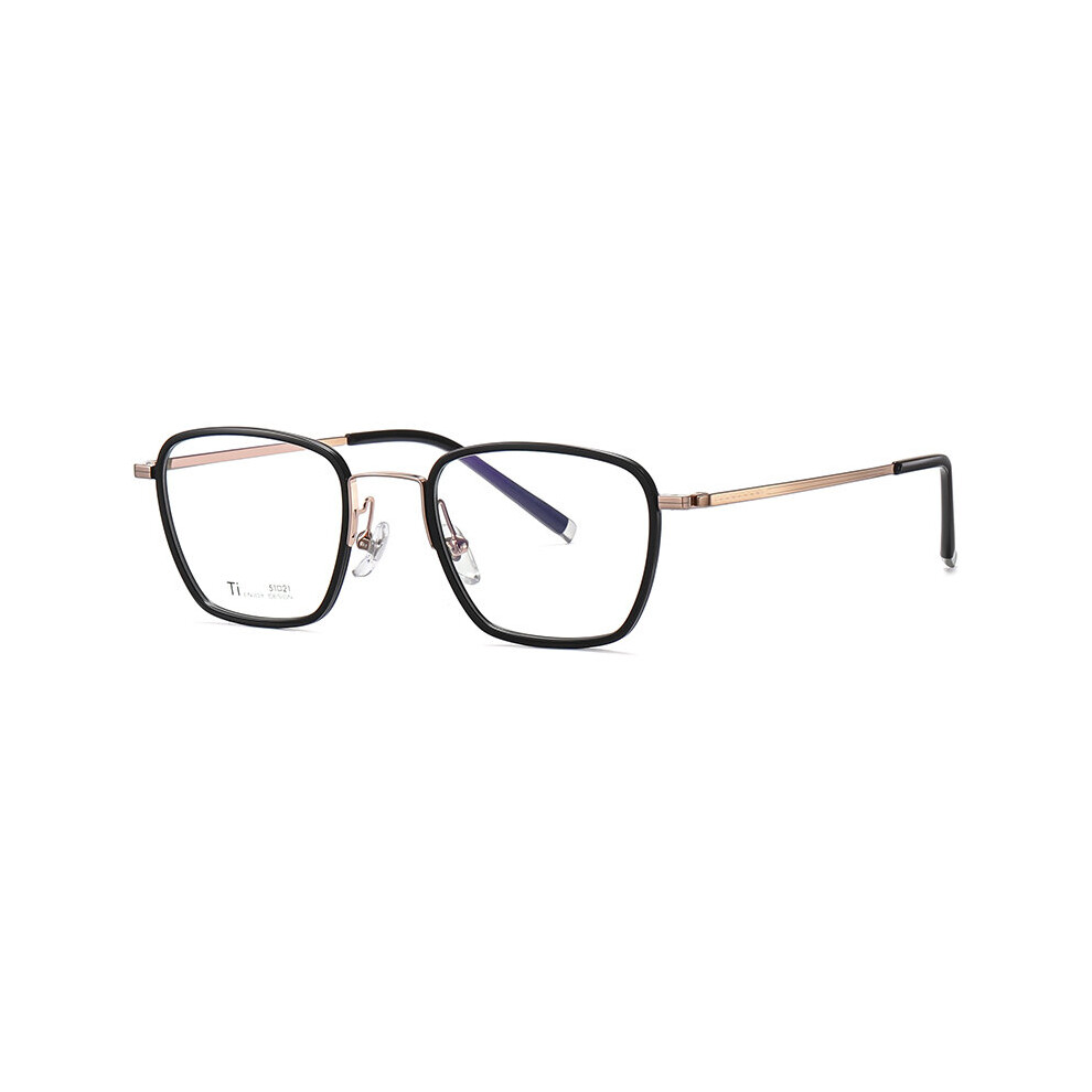 Pure Titanium Prescription Computer Eyeglasses Men Anti Fatigue Square Anti Light Glasses Women UV400-image-OPC-PBR995B-NEW