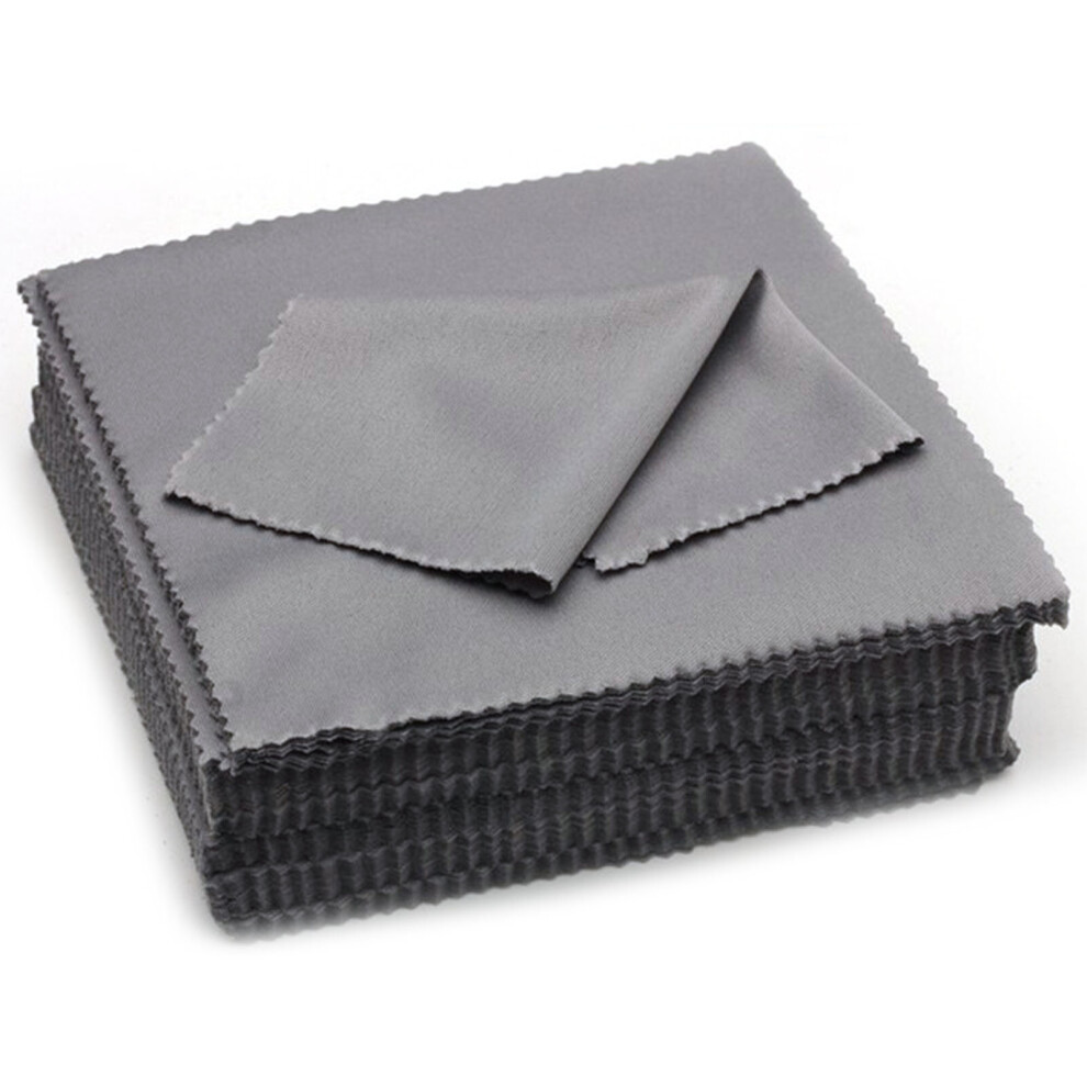 Pack of 100 Microfiber Glasses Cleaning Cloth for Electronics Screens Lens Multifunction Solid Eyeglass Cleaning Cloths